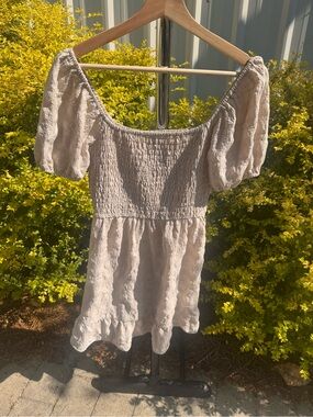 Smocked Off-Shoulder Peplum Top - Cream Cottage Core Clean Beauty Basic